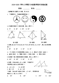 广东省广州市白云区两校联考2024-2025学年八年级上学期第一次月考数学试卷