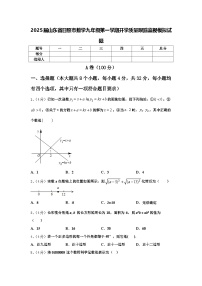 2025届山东省日照市数学九年级第一学期开学质量跟踪监视模拟试题【含答案】