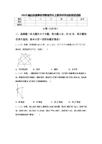 2025届山东省泰安市肥城市九上数学开学达标测试试题【含答案】