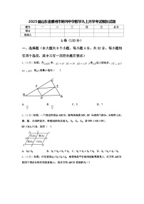 2025届山东省滕州市鲍沟中学数学九上开学考试模拟试题【含答案】