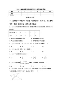 2025届陕西省宝鸡市数学九上开学调研试题【含答案】