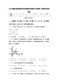 2025届四川省成都市实验外国语学校数学九年级第一学期开学检测试题【含答案】