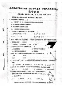 安徽省宿州市埇桥区2024—-2025学年上学期第一次月考九年级数学试题