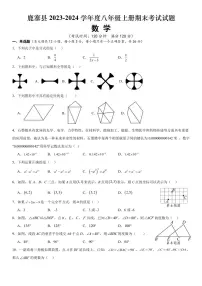 2023-2024学年广西柳州市鹿寨县八年级（上）期末数学试卷