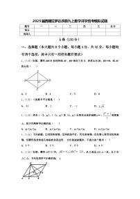 2025届西藏拉萨达孜县九上数学开学统考模拟试题【含答案】