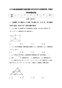 2025届云南省曲靖市沾益区播乐乡罗木中学九年级数学第一学期开学统考模拟试题【含答案】