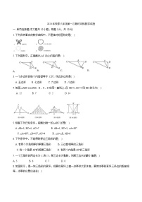 湖南省长沙市麓山国际实验学校2024-2025学年八年级上学期第一次月考数学试卷