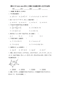 福建省莆田第八中学2023-2024学年上学期八年级数学第3次月考试卷