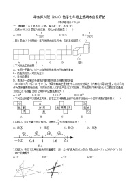 期末自我评估2024-2025学年华东师大版（2024）数学七年级上册