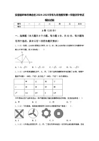 安徽省蚌埠市禹会区2024-2025学年九年级数学第一学期开学考试模拟试题【含答案】