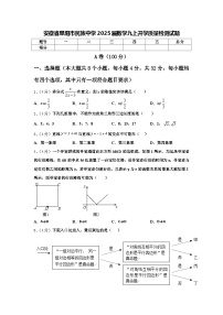 安徽省阜阳市民族中学2025届数学九上开学质量检测试题【含答案】