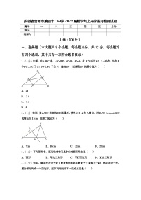 安徽省合肥市第四十二中学2025届数学九上开学达标检测试题【含答案】