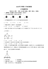 湖南省长沙市雨花区金海中学2024-2025学年八年级上学期第一次月考数学试卷(无答案)