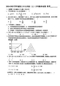 山东省青岛市城阳第八中学2024-2025学年九年级上学期10月月考数学试卷