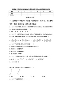 安徽省十学校2025届九上数学开学学业水平测试模拟试题【含答案】