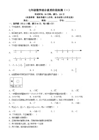 广西南宁市青秀区第十四中学2024-2025学年七年级上学期10月月考数学试题(无答案)