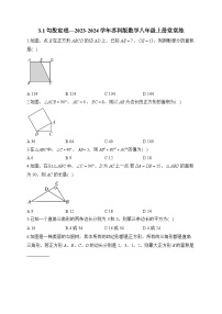 初中数学苏科版（2024）八年级上册3.1 勾股定理习题