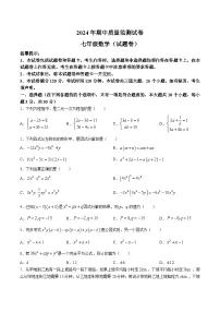 湖南省永州市新田县2023-2024学年七年级下学期期中考试数学试卷(含答案)