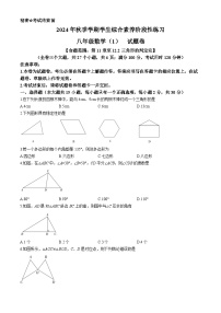 云南省昭通市昭阳区2024-2025学年八年级上学期10月月考数学试题