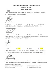 山东省菏泽市东明县第二初级中学2024-2025学年九年级上学期10月月考数学试题(无答案)