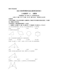 [数学]云南省昭通市昭阳区2024～2025学年八年级上学期10月月考试题(有答案)