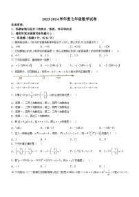 河北省衡水市第七中学2024-2025学年七年级上学期10月月考数学试题(无答案)