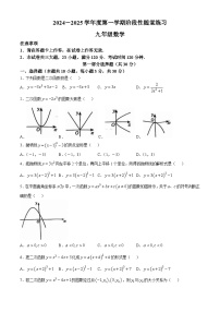 辽宁省大连市沙河口区第五十一中学2024-2025学年 九年级上学期 10月月考数学试卷(无答案)