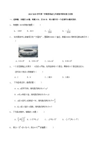 2024-2025学年苏科版七年级数学上册期中复习试卷