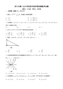 山东省济宁市任城区第十五中学（五四学制）2024-2025学年九年级上学期月考数学试题(无答案)