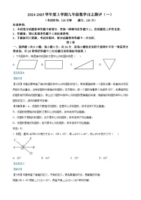 南宁市第十四中学2024-2025学年九年级上学期9月月考数学试题（解析版）