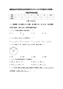 福建省龙岩市新罗区龙岩初级中学2024-2025学年数学九年级第一学期开学统考试题【含答案】