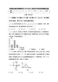 甘肃省白银市景泰四中学2024年九上数学开学质量检测模拟试题【含答案】