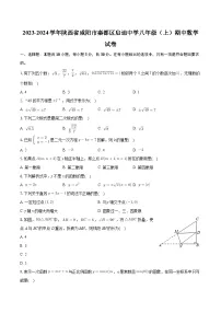 +陕西省咸阳市秦都区启迪中学2023-2024学年八年级上学期期中数学试卷+