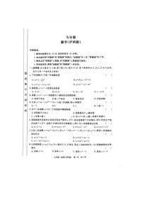 安徽省亳州市利辛县2024-2025学年九年级上学期10月月考数学试题