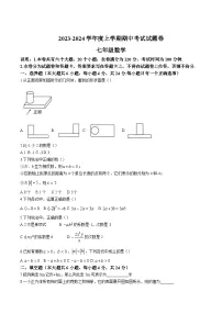 江西省九江市修水县2023-2024学年七年级上学期期中考试数学试卷(含答案)