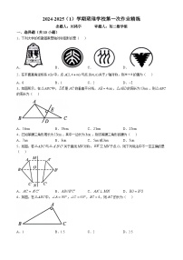 湖南省长沙市望城区珺琟学校　2024-2025学年上学期第一次月考八年级数学试题(无答案)