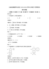 [数学][期末][期末]云南省曲靖市会泽县2023-2024学年七年级下学期期末试题(解析版)