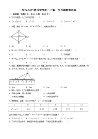 广东省佛山市南海区桂城街道映月中学2024-2025学年九年级上学期10月月考数学试题