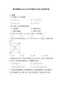 期中检测卷-2024-2025学年数学九年级上册北师大版