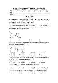 广东省汕尾市海丰县2024年数学九上开学考试试题【含答案】