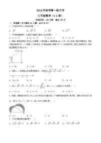 2024-2025学年四川省达州市渠县八年级（上）10月月考数学试题