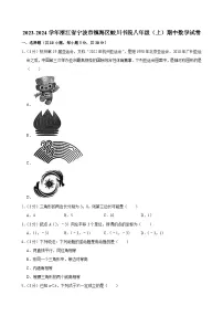 2023-2024学年浙江省宁波市镇海区蛟川书院八年级（上）期中数学试卷