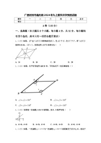 广西河池市南丹县2024年九上数学开学预测试题【含答案】