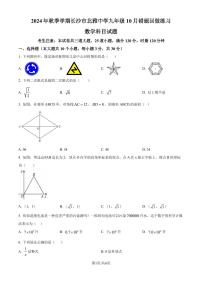 长沙雅礼教育集团联考2024-2025学年九年级上学期10月月考数学试题（原卷版+解析版）