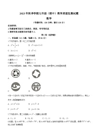 广西壮族自治区柳州市柳江区2023-2024学年九年级上学期期中数学试题