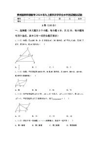 贵州省桐梓县联考2024年九上数学开学学业水平测试模拟试题【含答案】