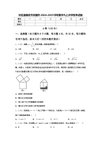 河北省保定市安国市2024-2025学年数学九上开学统考试题【含答案】