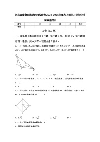 河北省秦皇岛海港区四校联考2024-2025学年九上数学开学学业质量监测试题【含答案】