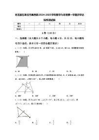 河北省石家庄市高邑县2024-2025学年数学九年级第一学期开学达标检测试题【含答案】