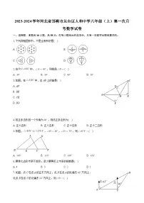 河北省邯郸市丛台区人和中学2023-2024学年八年级上学期第一次月考数学试卷